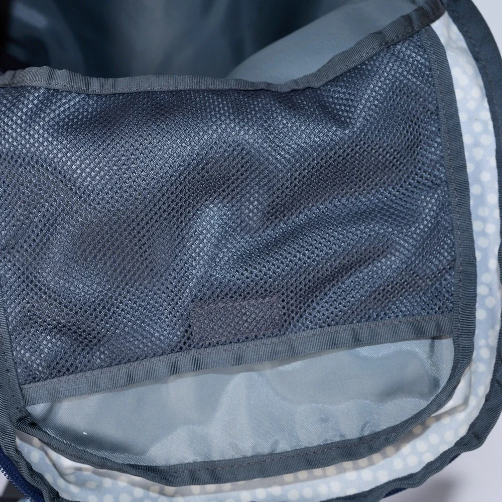 The North Face Wise Guy Backpack Navy Blue Dotted Print School Travel Bag